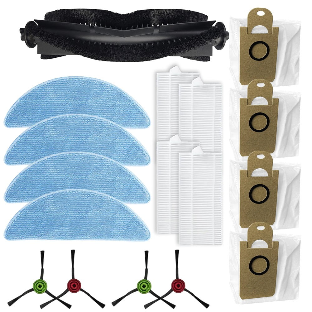 Main Side Brush Filter Mop Cloth Dust Bag Kit for Lydsto R5/R5D Accessory Set