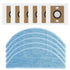 For ILIFE A12 Pro Self Emptying Robot Vacuum Cleaner 5 Mop Pads 6 Dust Bags