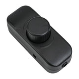 Inline Dimmer Switch For 12V 24V Led Lights Frequency Adjustable Push On/Off Rotary Control For Smooth Brightness Adjustment Black