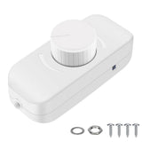 Inline Dimmer Switch For 12V 24V Led Lights Frequency Adjustable Push On/Off Rotary Control For Smooth Brightness Adjustment White