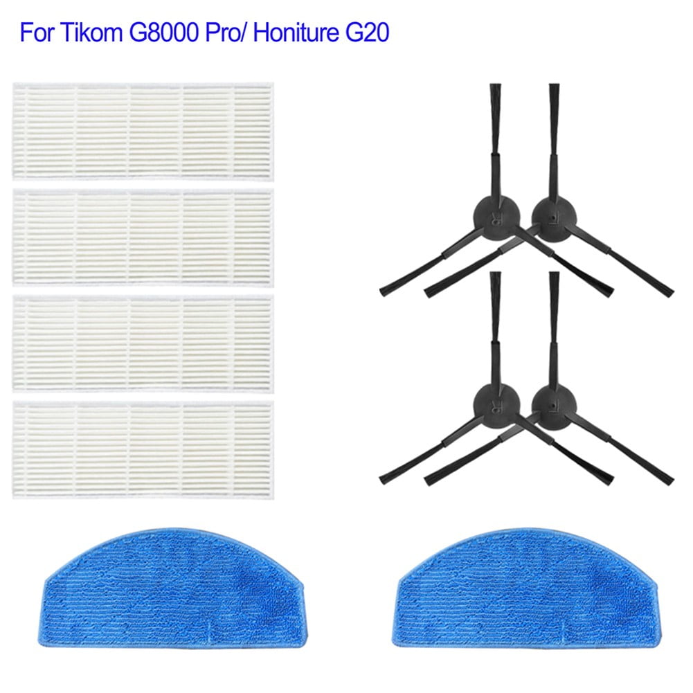 Main Roller Brush For Tikom G8000 Pro/Honiture G20 Vacuum Cleaner Accessories Roller Side Brush Filter Mop Cloths Sweeper Part D