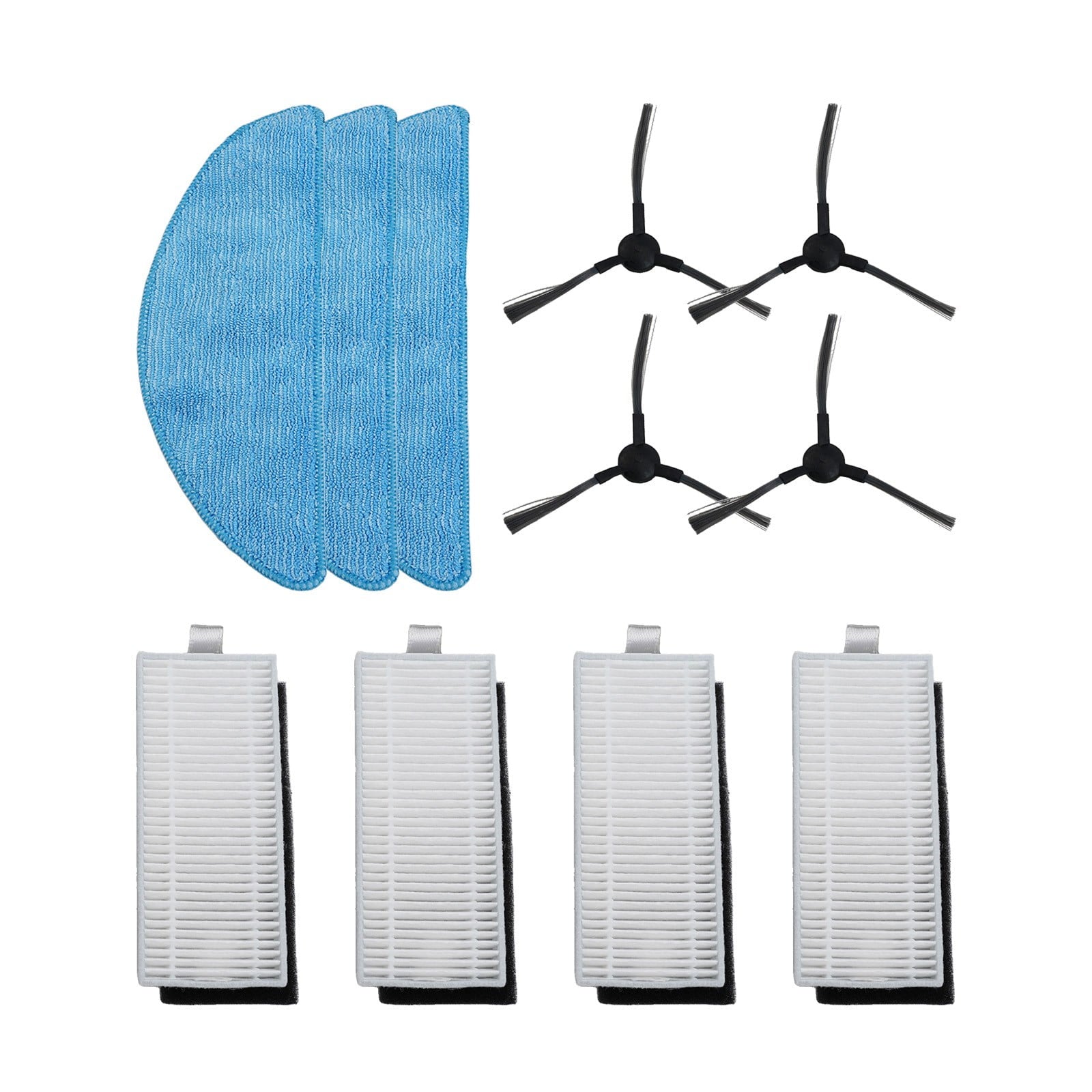 Sweeper Accessories For Tesvor S7 Pro Robot Vacuum Cleaner Spare Parts Side Brush Filter Mop Cloth Vacuum Cleaner Cleaning Tools B