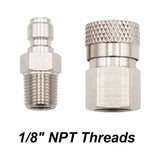 GLFSIL PCP Quick Disconnect Male & Female Set 8mm 1/8 npt Thread Accessories