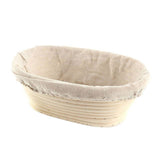 Lierteer Rattan Basket Bread Banneton Brotform Dough Proofing Proving Rattan Multi-Sizes 17*12*6 cm