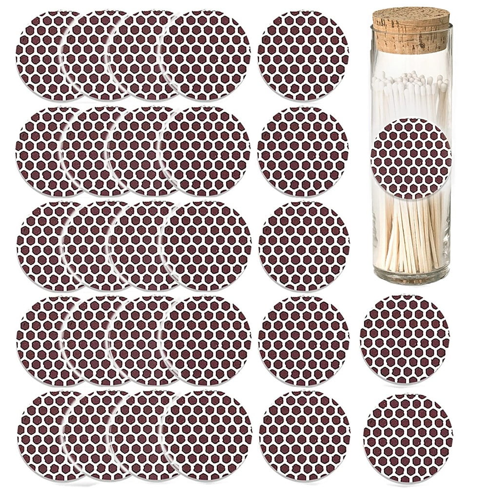 ALSLIAO Round Matches Sticker Strip Matchstick Paper Diy Striker Adhesive Accessories