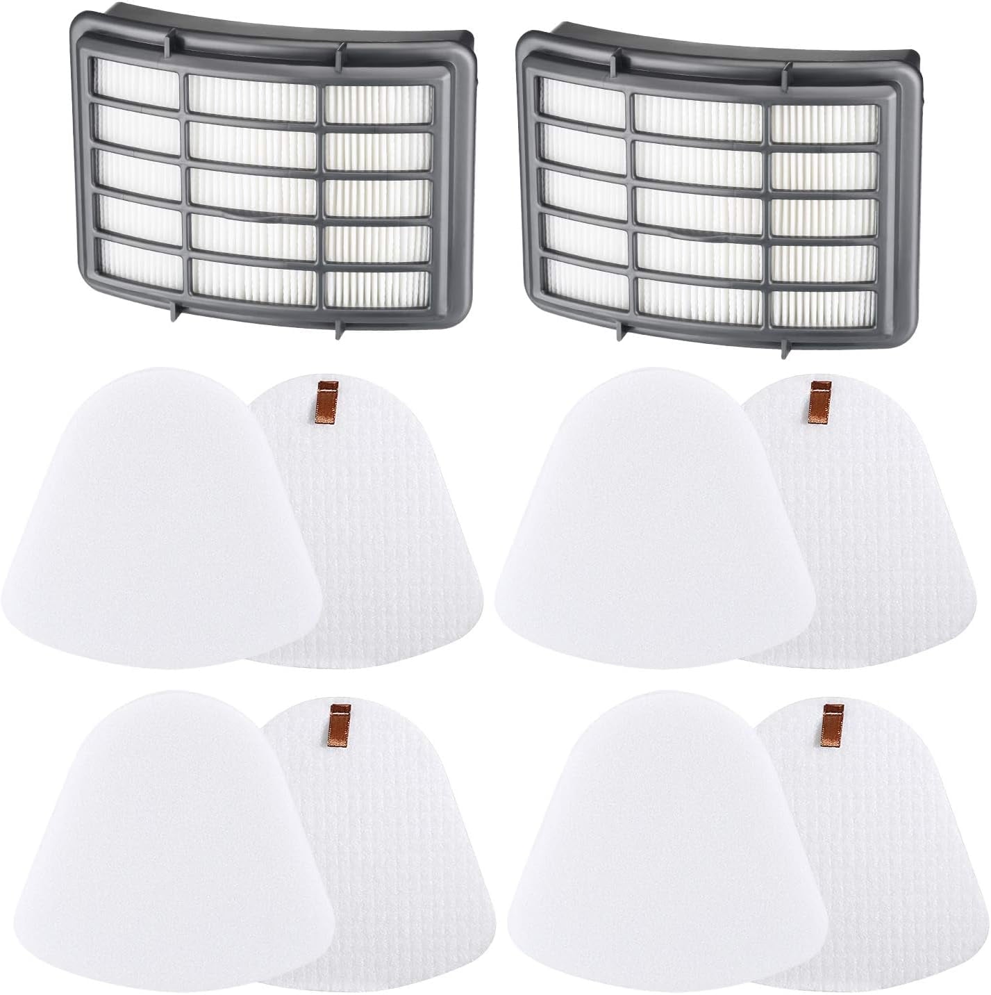 2 HEPA + 4 Foam & Felt Filters for Shark Navigator Lift-Away NV350, NV351, NV352, NV355, NV356E, NV357, NV360, NV370, NV391, UV440, UV490, UV540, Part # XFF350 & XHF350 Replacement Filter