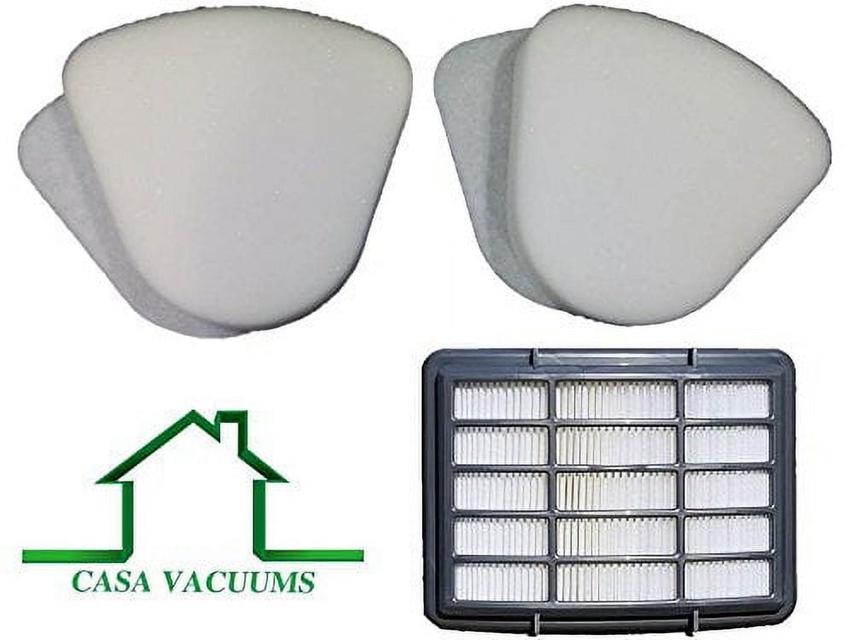 2 Pack Shark Navigator Lift-away Filter Bundle NV350 NV351, NV352, NV355, NV356, NV360, NV370 NV357, NV391, NVLFT199, UV440, UV490CCO, UV540 Foam and Felt + 1 Hepa Filter; Shark Part # XFF350 XHF350