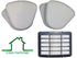 2 Pack Shark Navigator Lift-away Filter Bundle NV350 NV351, NV352, NV355, NV356, NV360, NV370 NV357, NV391, NVLFT199, UV440, UV490CCO, UV540 Foam and Felt + 1 Hepa Filter; Shark Part 