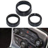 For Grand for Cherokee 2014-21 Black Aluminum Climate Volume Turn Knob Ring