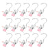 Clothes Pins, 15 Pack Hanger Hooks, Stainless Steel Laundry Clips, Travel Hangers, Towel Clips, Legging Organizer for Closet Hanging, Space Saving Hanger Clips for Pants, Jeans, Hats, Boot Silver