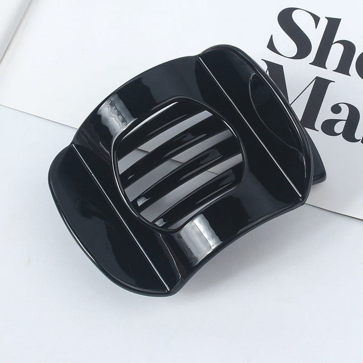Flat Hair Claw Clips for Thick Hair for Women Hair Clips for Thin Hair Duck Billed Hair Clips Matte Hair Clips Large Hair Clips Neutral Claw Clips Off-White