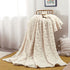 Warm Blankets for Winter, Winter Blankets Queen Size,King Blankets for The Bed, Winter Blankets Queen Size,Super Soft Throw Blankets, Silky Flannel Fleece Bed Blanket Beige