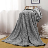 Warm Blankets for Winter, Winter Blankets Queen Size,King Blankets for The Bed, Winter Blankets Queen Size,Super Soft Throw Blankets, Silky Flannel Fleece Bed Blanket Blue