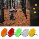 100 Pcs Reflective Tacks Trail Marking Tacks Reflective Trail Tacks Glow Tacks Reflective Trail Markers Mark Trail Reflective Thumb Tacks for Hunting Hiking Camping Tree Stand Green