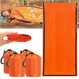 Emergency Sleeping Bag, Waterproof Emergency Sleeping Bags for Survival, 84X36in Sleeping Bag ,Pocket Size Survival Blanket, 3/4/5 PCS Thermal Bivy Sack for Outdoor Camping, Hiking 4PCS