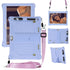10,10.1 inch Silicone Tablet Case with Stylus Pen & Shoulder Strap, Universal Shockproof Silicone Cover Case,Soft Portable Protective Cover for Android Tablet PC Purple
