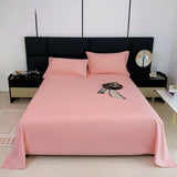 Waterproof Bed Flat Sheet ,Best Season Cotton Sheet-Long Staple Cotton Sheets Set, Soft Cotton Bed Sheets,Reusable Washable Mattress Protector Sheet, Furniture Cover for Bedding,Couch P-ink