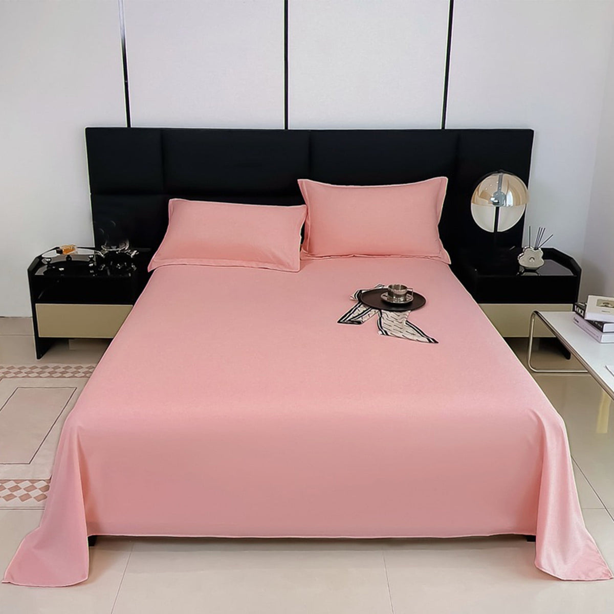 Waterproof Bed Flat Sheet ,Best Season Cotton Sheet-Long Staple Cotton Sheets Set, Soft Cotton Bed Sheets,Reusable Washable Mattress Protector Sheet, Furniture Cover for Bedding,Couch P-ink
