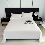 Waterproof Bed Flat Sheet ,Best Season Cotton Sheet-Long Staple Cotton Sheets Set, Soft Cotton Bed Sheets,Reusable Washable Mattress Protector Sheet, Furniture Cover for Bedding,Couch White