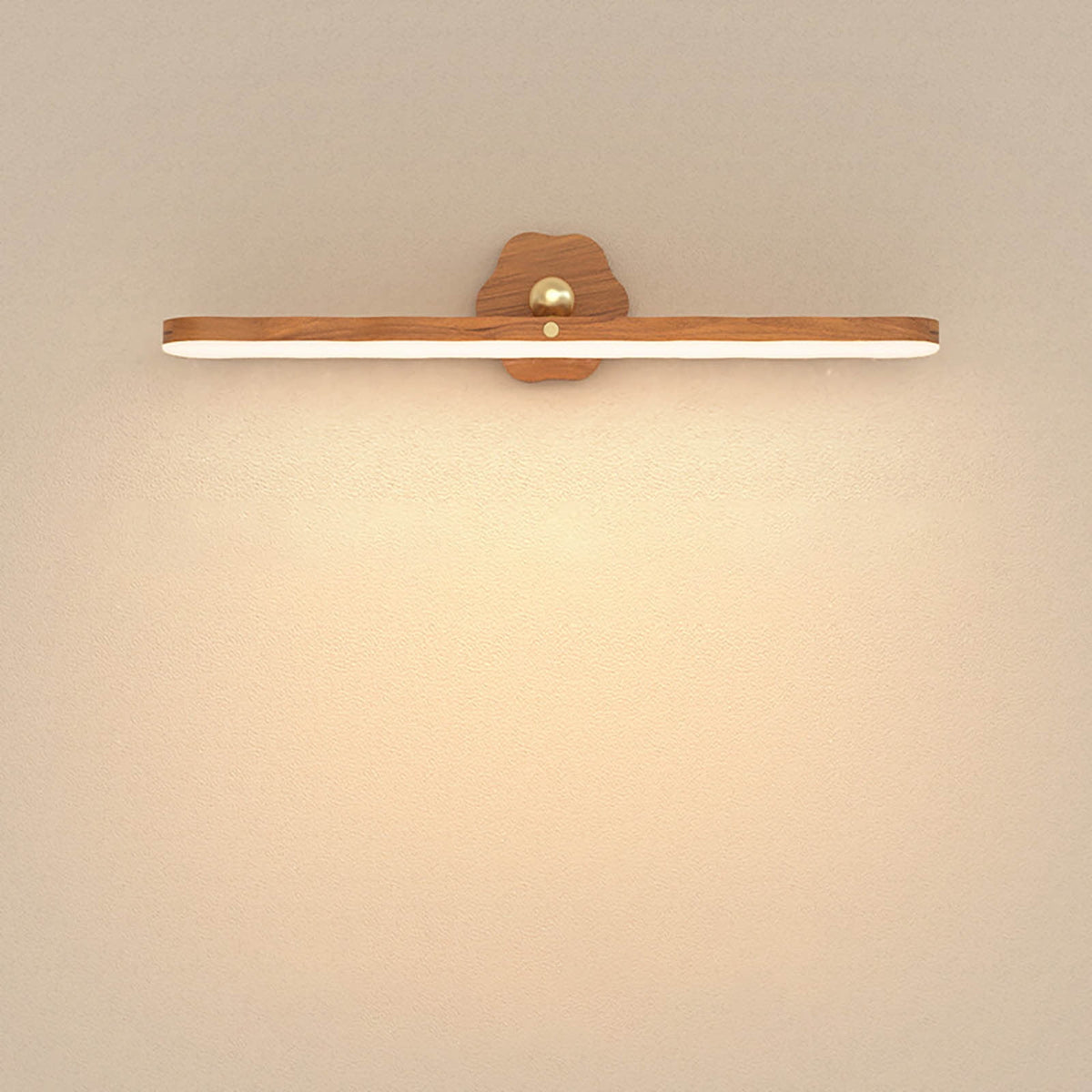 Wall Lights for Bedroom Battery Operated Wall Sconce Lamp Vanity Light Magnetic Wooden Wireless Rechargeable Wall Lights,Rotating Multi-purpose Night Light Movable Light Detachable Cabinet Light A