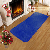 Washable Runner Rug for Bedroom Living Room Rug - 40 x 15.7 Inch Bath Mats Red Soft Fluffy Hallway Runner Rug, Non-Slip Indoor Carpet for Kitchen Laundary Room Decor Entryway Bathroom Blue