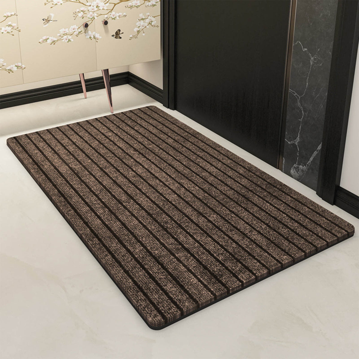 40 x 24 Inch Absorbent Door Mat - Customizable Size, Durable & Stylish, Perfect for Living Room, Kitchen, and Entryway, Easy to Clean Coffee
