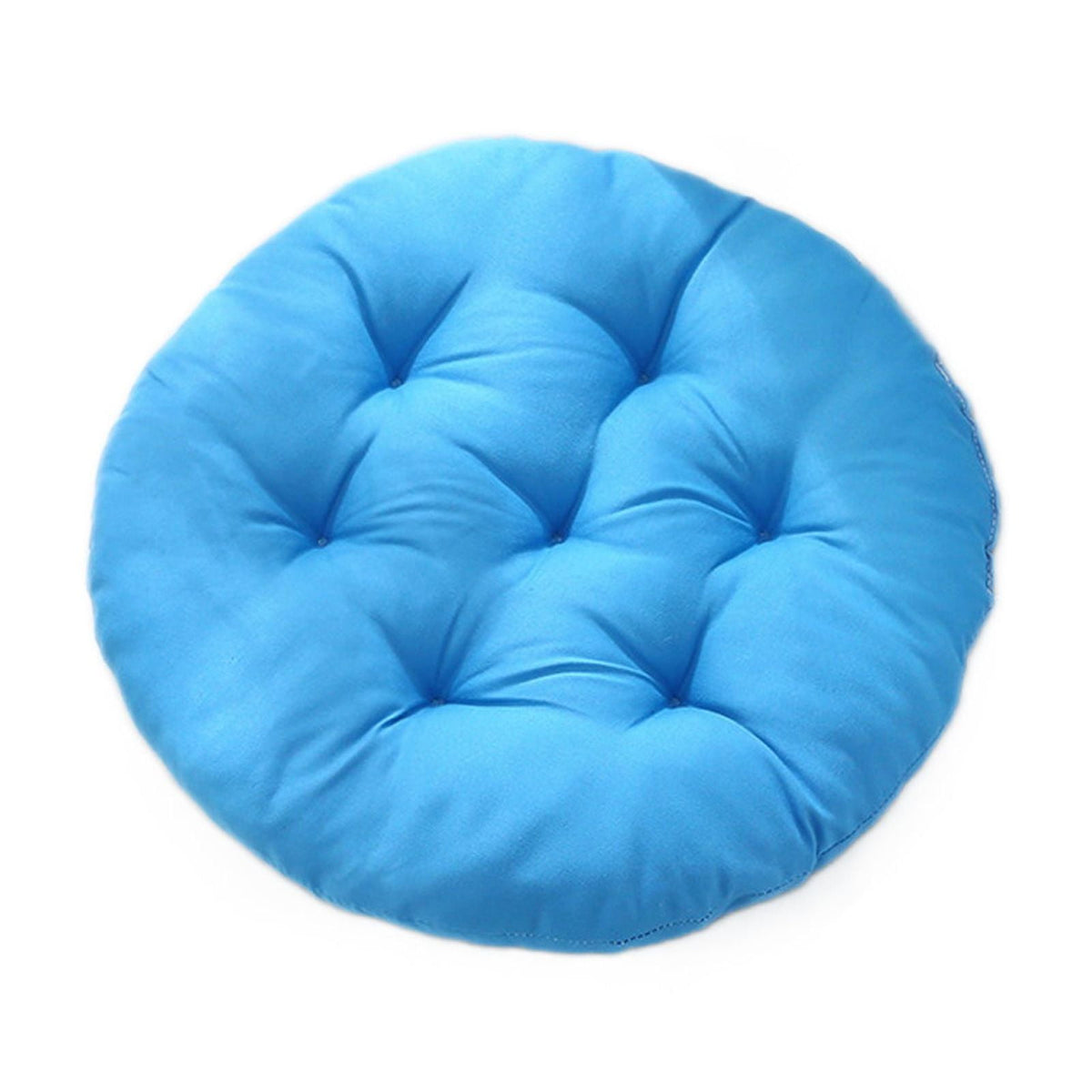 Round Bar Stool Cushion - Round Soft Chair Cushions Home Floor Pillow Indoor Corduroy Chair Pads Office Seat Cushion, Comfortable Sitting for Wooden or Metal Stools Blue