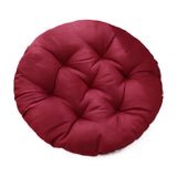 Round Bar Stool Cushion - Round Soft Chair Cushions Home Floor Pillow Indoor Corduroy Chair Pads Office Seat Cushion, Comfortable Sitting for Wooden or Metal Stools Red