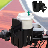 2-in-1 Bicycle Cup Holder with Mobile Phone Holder - Universal Water Bottle Holder, Coffee & Tea Mug Holder, for Electric Bike, Bicycle, Motorcycle, Stroller, Walker - Fits Phones Up to 6.5 Inches
