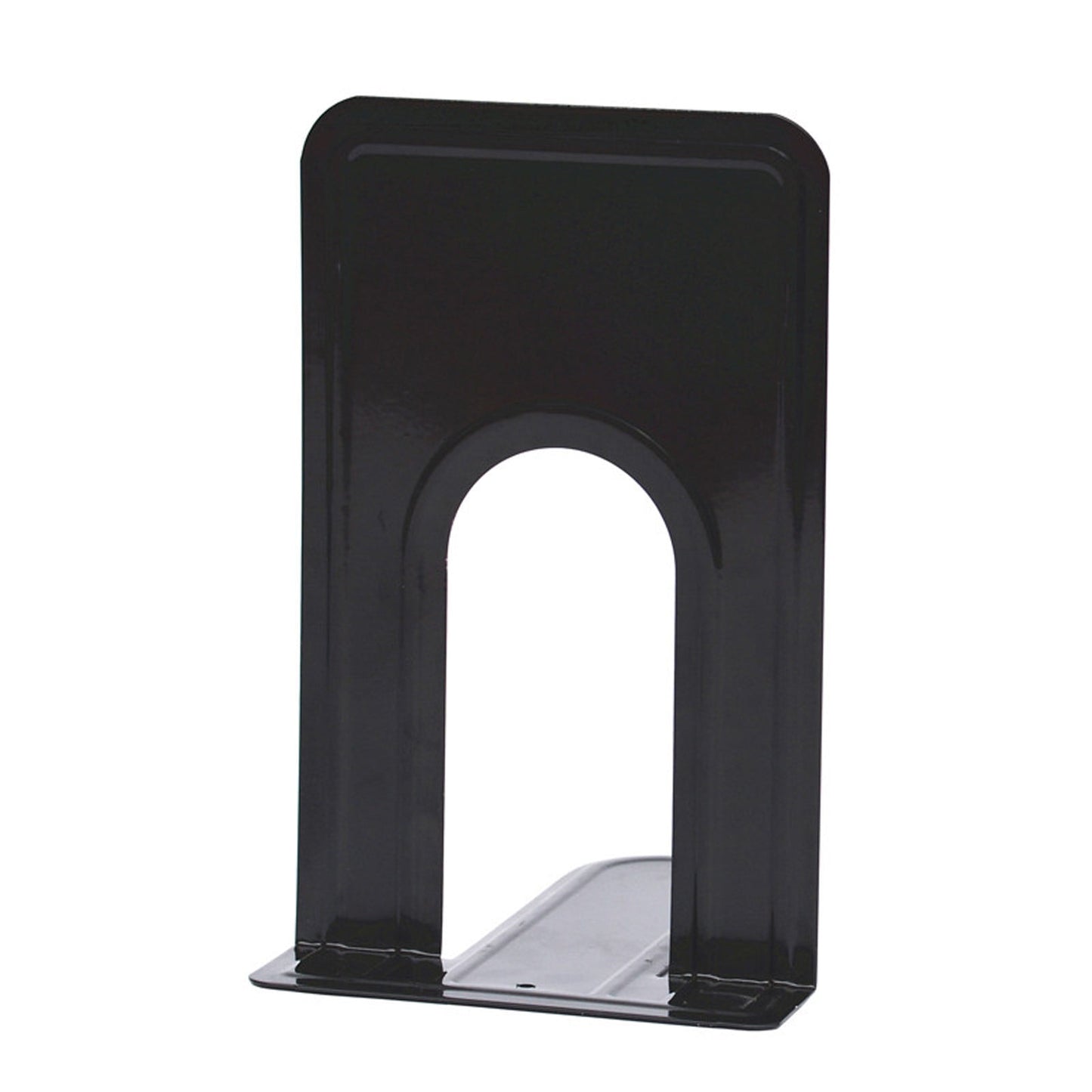 Metal Non-Slip Bookends - Heavy Duty Bookend Brackets with Anti-Slip Foam for Office and Home, T-Shaped Design for Stability, 310mm Size black