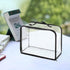 Clear Makeup Bags - Visual Bag Organizing Bag, Large Cosmetic Makeup Bags Set Clear PVC with Zipper Handle Portable Travel Luggage Pouch Airport Airline Vacation Organization B