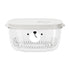 Shallots Ginger Garlic Storage Box - 5.9x2.8in Food-grade Refrigerator Fresh-keeping Box with Detachable Draining Basket for Vegetables, Minced Garlic & Food Prep White
