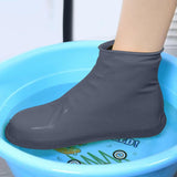 Waterproof Shoe Covers Upgraded,Rain Shoe Covers Reusable Silicone Non Slip Shoe Covers for Outdoor,Rain Shoe Covers for Women and Men, Thickened Wear Rainproof And Waterproof Shoe Cover White