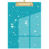 Acrylic Clipboards, Fashion Glitter Clip Board with Low Profile Gold Clip, Designed for Classroom School and Office Use, A4 Letter, 5.91x3.94x0.39 5.91" x 3.94" x 0.39" BU3