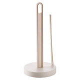 Paper Towel Holder White Kitchen Roll Holder, Premium Plastic Paper Towel Holder for Kitchen Roll Organize, Countertop Roll Dispenser with Weighted Base, 5.71x12.99 5.71" x 12.99" White