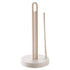 Paper Towel Holder White Kitchen Roll Holder, Premium Plastic Paper Towel Holder for Kitchen Roll Organize, Countertop Roll Dispenser with Weighted Base, 5.71x12.99 5.71" x 12.99" White