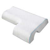 Memory Foam Cuddle Pillow, Shoulder Pillow for Side Sleepers, Arm Pillow with Arm Hole for Sleeping, Side Sleeper Pillow for Arm Pressure Relief with Breathable Pillowcase, 27.2x19.3 27.2" x 19.3" A