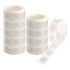 Glue Point, 1000 Pcs Clear Balloon Glue, Removable Adhesive Dots, Double Sided Dots of Glue Tape for Balloons, Craft Glue Points Dots Sticky Dots or Wedding Decoration, 10 Roll, 2Inches 2" White*10 Roll
