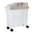Airtight Pet Food Storage Container for Dog Cat Food Up to 10lbs Large Dry Food Bin with Measuring Cup Lids for Treats and Other Pets (10 LB), 6.31x9.44x7.08 11.02" x 5.11" x 13.38" Beige