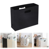 Magazine Basket Holder, Document File Holder Organizer, File Folder, Newspaper Storage Bin Organizer for Home or Office, Home or Office，4.33x12.59x9.64 4.33" x 12.59" x 9.64" Black