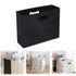 Magazine Basket Holder, Document File Holder Organizer, File Folder, Newspaper Storage Bin Organizer for Home or Office, Home or Office，4.33x12.59x9.64 4.33" x 12.59" x 9.64" Black