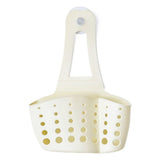 Sponge Holder with Strong Suction Cup, Dish Sponge Caddy Inside Sink Removable, PP Materical for Sponges, Brushes, Stoppers and Scrapers, 7.63x5.12 7.63" x 5.12" Pink