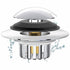 Universal Bath Drain Stopper and Cover, Bathtub Drain Stopper, Replaces Lift and Turn, Tip-Toe and Trip Lever drains for Tub, EZ Installation and Clearing, 1.4x2.0 1.4" x 2.0" Silver