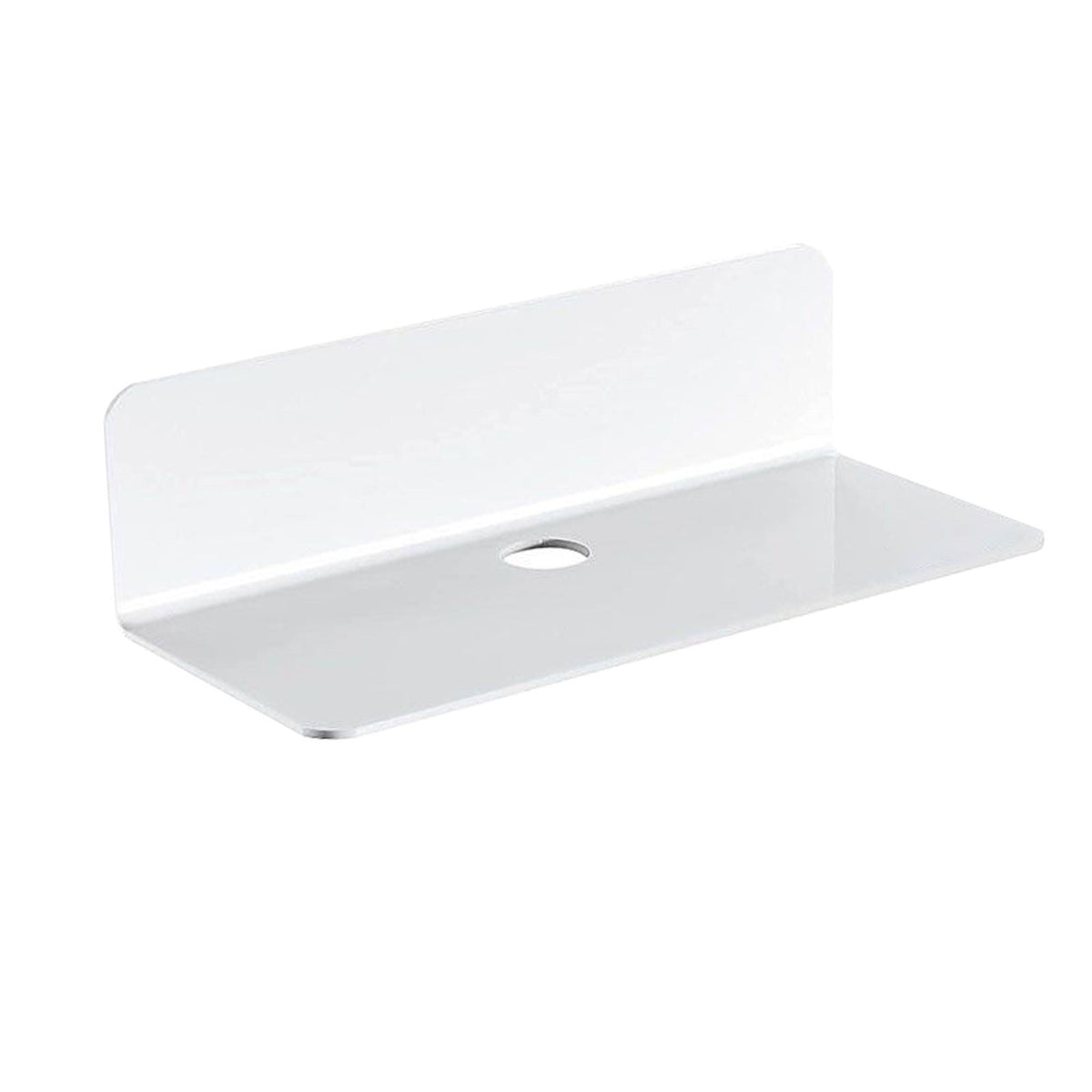 Acrylic Floating Shelves, 9 Inch Acrylic Wall Mounted Hanging Shelf Bookshelf for Bedroom, Gaming Room, Living Room, Bathroom, Office, 3.5x9.0x2.4 3.5" x 9.0" x 2.4" White