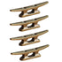 Boat Dock Cleats Rope Cleat Marine Cleats Iron Boat Cleats with Hardware ldeal for Deck,Nautical Decor,Cleats for Boat Dock,Boat Tie Down Cleats 4 PCS, 2x4x0.7 2" x 4" x 0.7" Bronze
