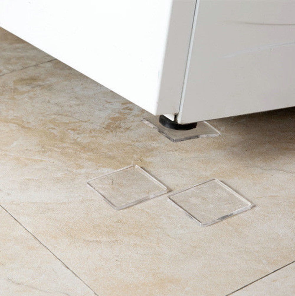 Clear Non Skid Furniture Grippers, 4 PCS Rubber Non Slip Furniture Pads, Self Adhesive Anti Slip Furniture Pads, Anti Slide Hardwood Floors Protectors for Keep Couch Stoppers, 2.76x2.76x0.16 2.76" x 2.76" x 0.16" Clear