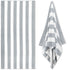 Large Oversized Beach Towel - Big Size Cotton 35 x 70 Inch Striped Pool Towel, Large Cabana Soft Swimming Towel for Adult Men Women, (Light Blue) 35" x 70" Grey