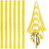 Large Oversized Beach Towel - Big Size Cotton 35 x 70 Inch Striped Pool Towel, Large Cabana Soft Swimming Towel for Adult Men Women, (Light Blue) 35" x 70" Yellow