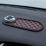 Auto Anti-Slip Mat,Multifunction Car Universal Phone Holder, Rotatable Anti Skid Car Dashboard Pad with Temporary Parking Numbe and Large Pad for Phones Sunglasses Keys Gadgets B