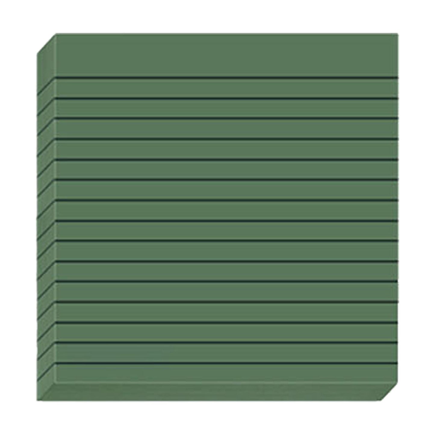 Lined Sticky Notes 3x3 Inches, Light Purple Black Ruled Self-Stick Pads, Easy to Post for Home, Office, Notebook, 1 Pack (30 Sheets/Pad) 3" x 3" Green3